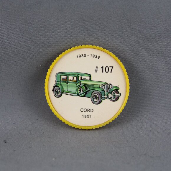 Jello Car Coins - #107 of 200 - The Cord (1931) - Picture 3 of 3